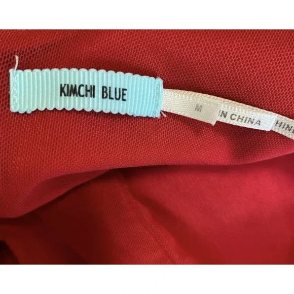 UO Kimchi Blue Heart of the Ocean Sweetheart Dress Size M - Picture 7 of 7